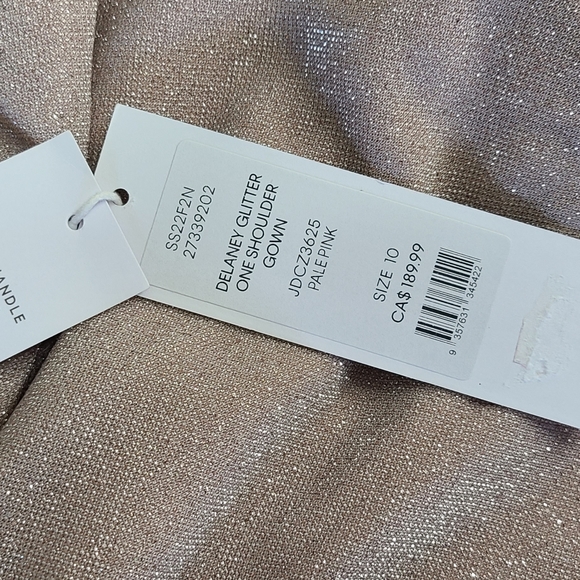 FOREVER NEW MELBOURNE Delaney Glitter One Shoulder Gown Size 10 NWT - Picture 11 of 12